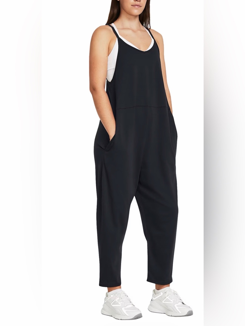 Under Armour Black Sleeveless Relaxed-Fit Jumpsuit NWT
